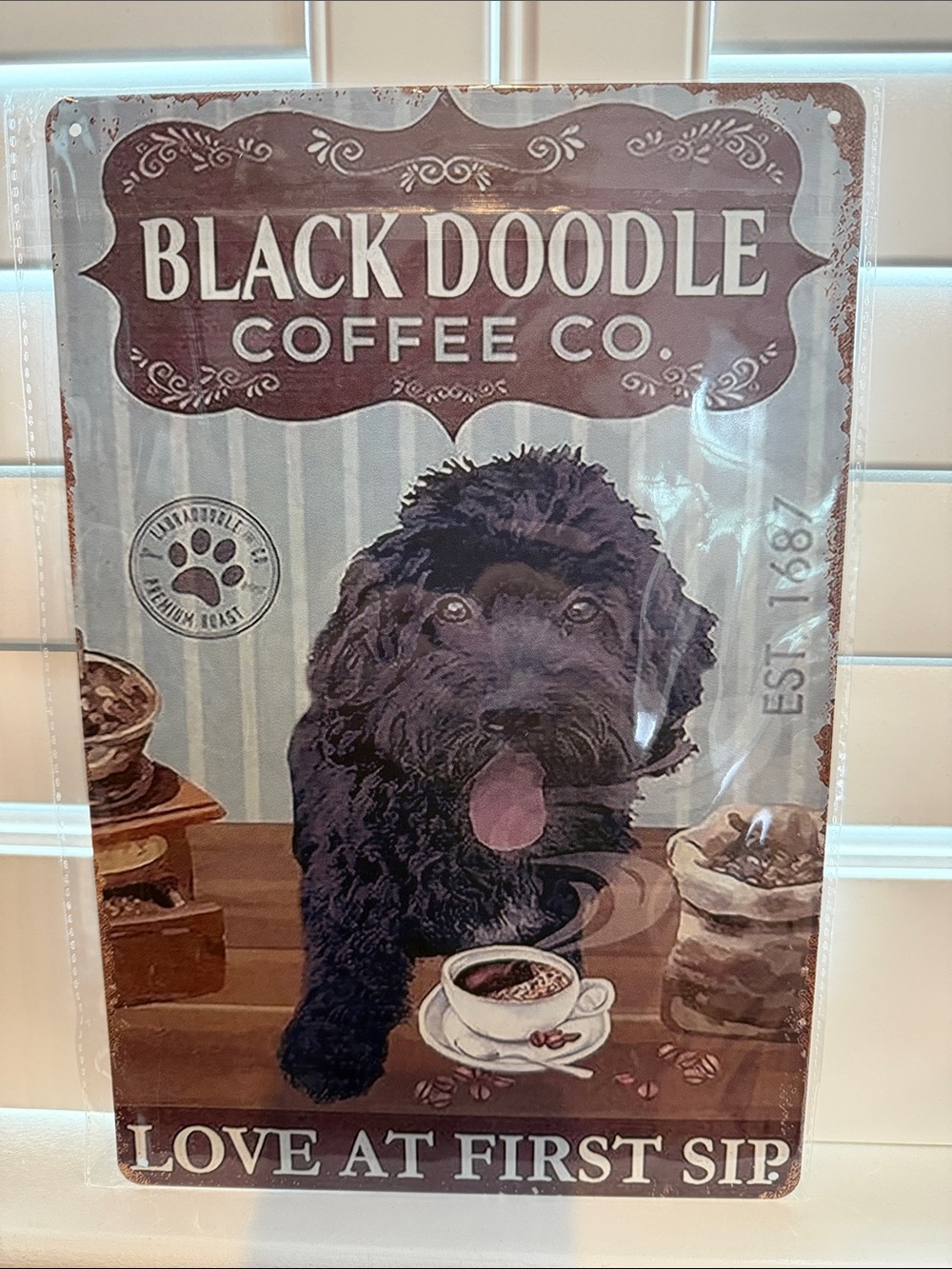 Wall Art - Black Doodle Coffee Graphic